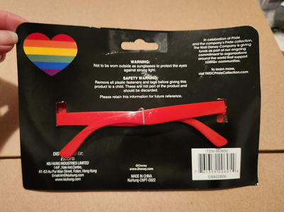 Disney Mickey Mouse PRIDE Collection Novelty Sunglasses New