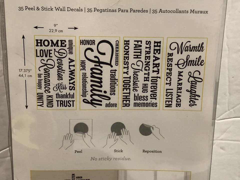 Room Mates Family Peel and Stick Wall Decals 35 - Image 4 of 4