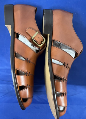BASS “MUZI” Fishermen Leather size 11 M Shoes Sandals G.H. BASS “MUZI” Mens size 8 M Shoes Sandals brown leather  main image 3