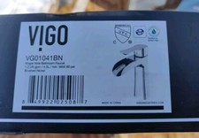 VIGO Paloma Single-Handle Single Hole Bathroom Faucet in Brushed Nickel