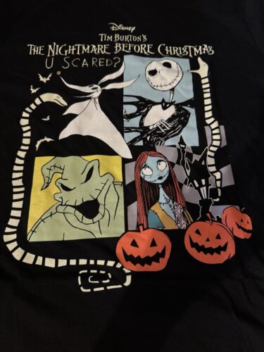 Disney The Nightmare Before Christmas Jack Zero T-Shirt Black U scared? Small - Picture 2 of 2