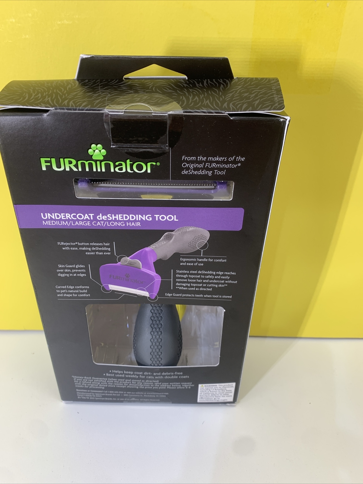 FURMINATOR Undercoat Deshedding Tool Brush CATS Medium And Large With Long Hair