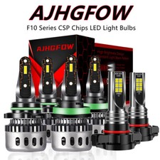 6000k Led Headlight High Low Fog Lights Bulbs For Jeep Grand Cherokee 2011-2013