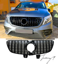 Mercedes Vito W447 Facelift 2020+ Glanz Schwarz GTR Panamericana Style Frontgrill