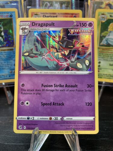 Dragapult - 130/264 - Holo Rare - Fusion Strike - Pokemon TCG - Pack Fresh - NM - Picture 1 of 5