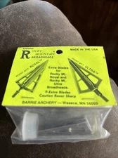 Barrie Rocky Mountain, 9 Extra Blades For Ultra & Royal Broadheads