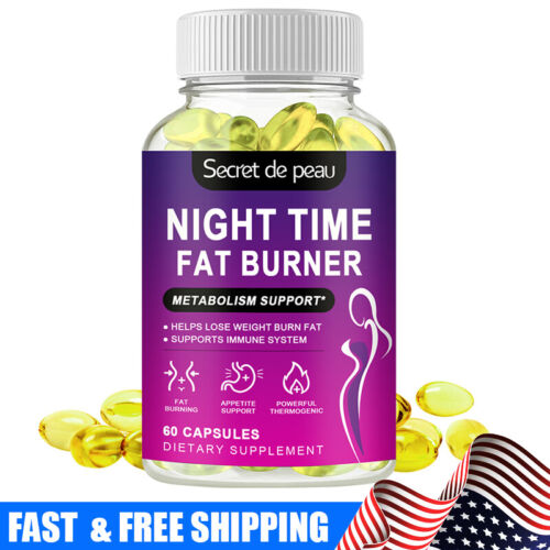 Night Time Fat Burner Supplement- Fat Burn Weight Loss Appetite Suppressant USA