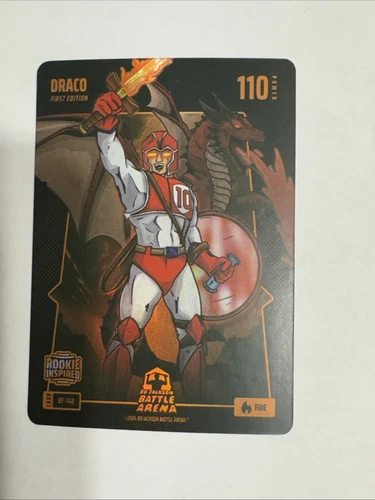 2024 Bo Jackson Battle Arena 1st Edition Draco Drake Maye Rookie Fire Battlefoil