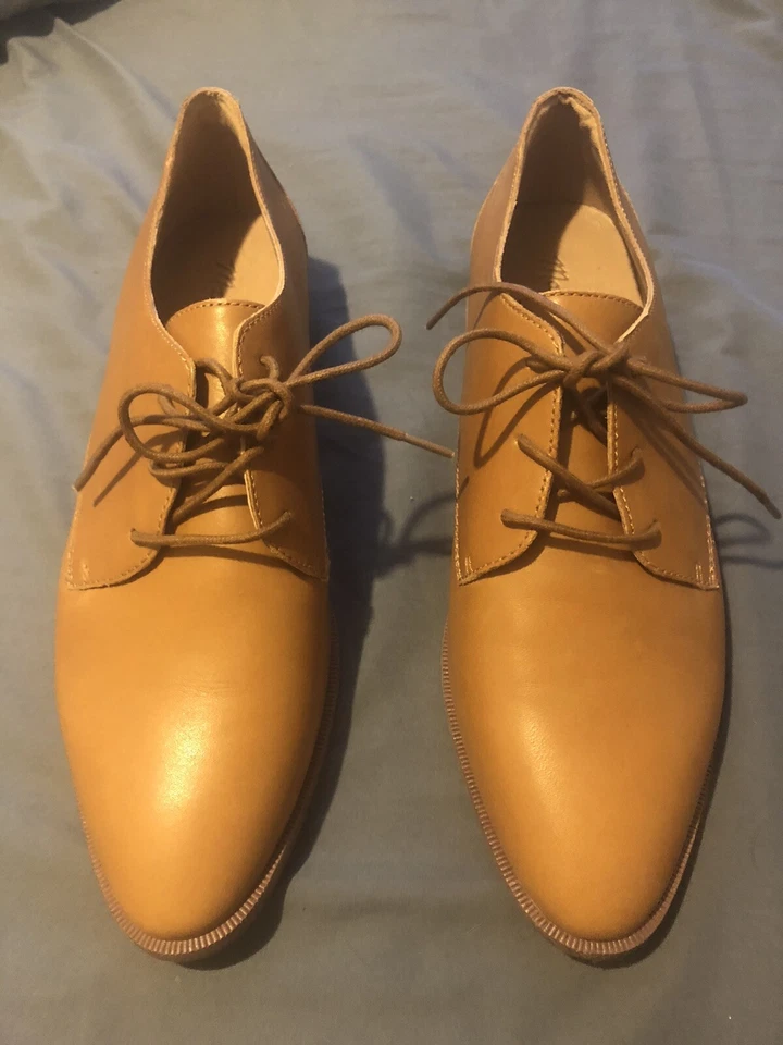 MADEWELL РАЗМЕР 8,5 FRANCES КОЖАНЫЕ ТУФЛИ-ОКСФОРДЫ J8281 
