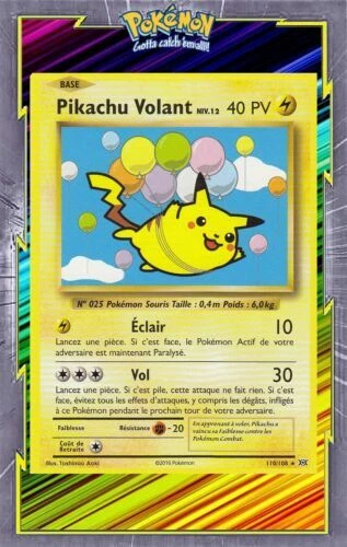 Cartes secret rare pokémon JCC pikachu à l'unité de jeux de cartes à collectionner