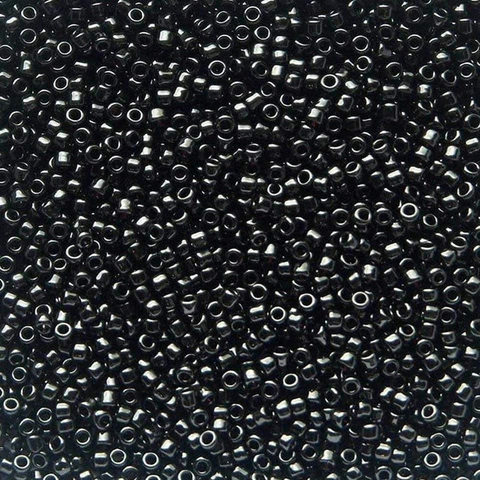 Cuentas Semilla Redondas Miyuki Tamaño 15/0 Plata Galvanizada, Dorado, Negro MI-15-CMD1 Foto 4 de 4