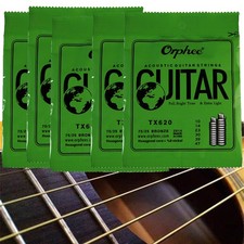 2 4 8 Packs Orphee Acoustic Guitar Strings 75/25 Bronze Extra Light 10-47, NEW