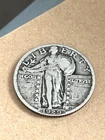 1929 P Mint Standing Liberty 25c Quarter 90% Silver VF Details FULL Date