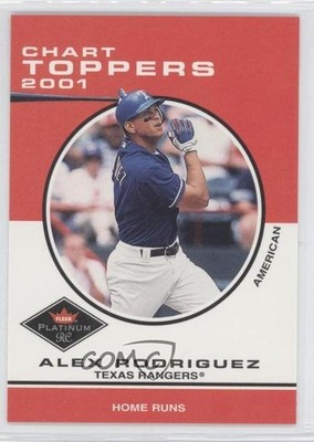 2001 Fleer Platinum Chart Toppers Alex Rodriguez #418 0j6