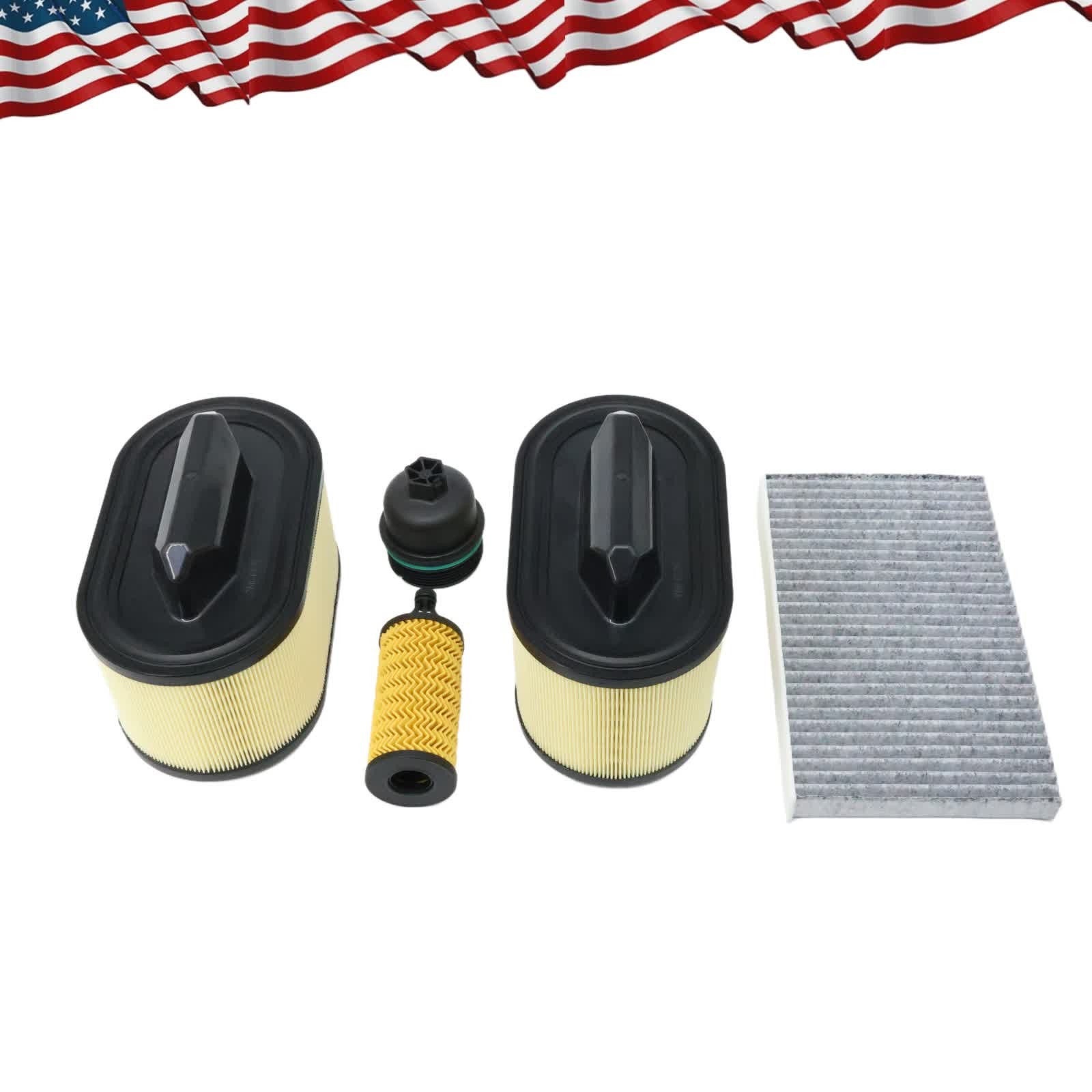 For 17-23 Maserati Levante Ghibli Levante Quattroporte Engine Air Filter Kit USA