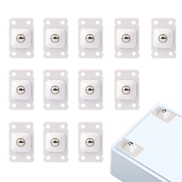 Kugelrollen 12 StüCk Mini MöBelrollen Selbstklebend 360° Drehbar FüR-image