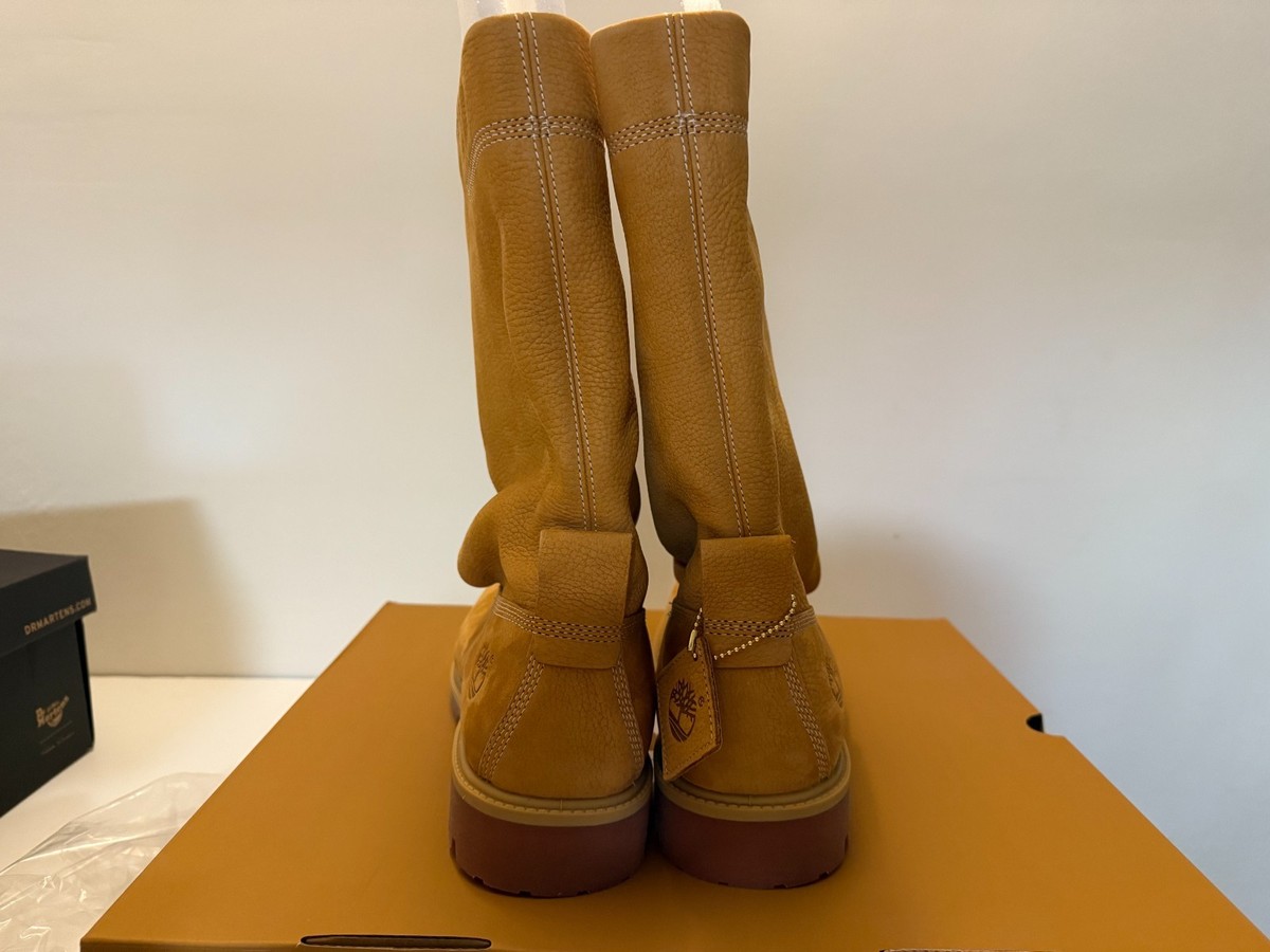 Telfar x Timberland Mid Pull on Boot - Wheat (Men's sizing) | eBay