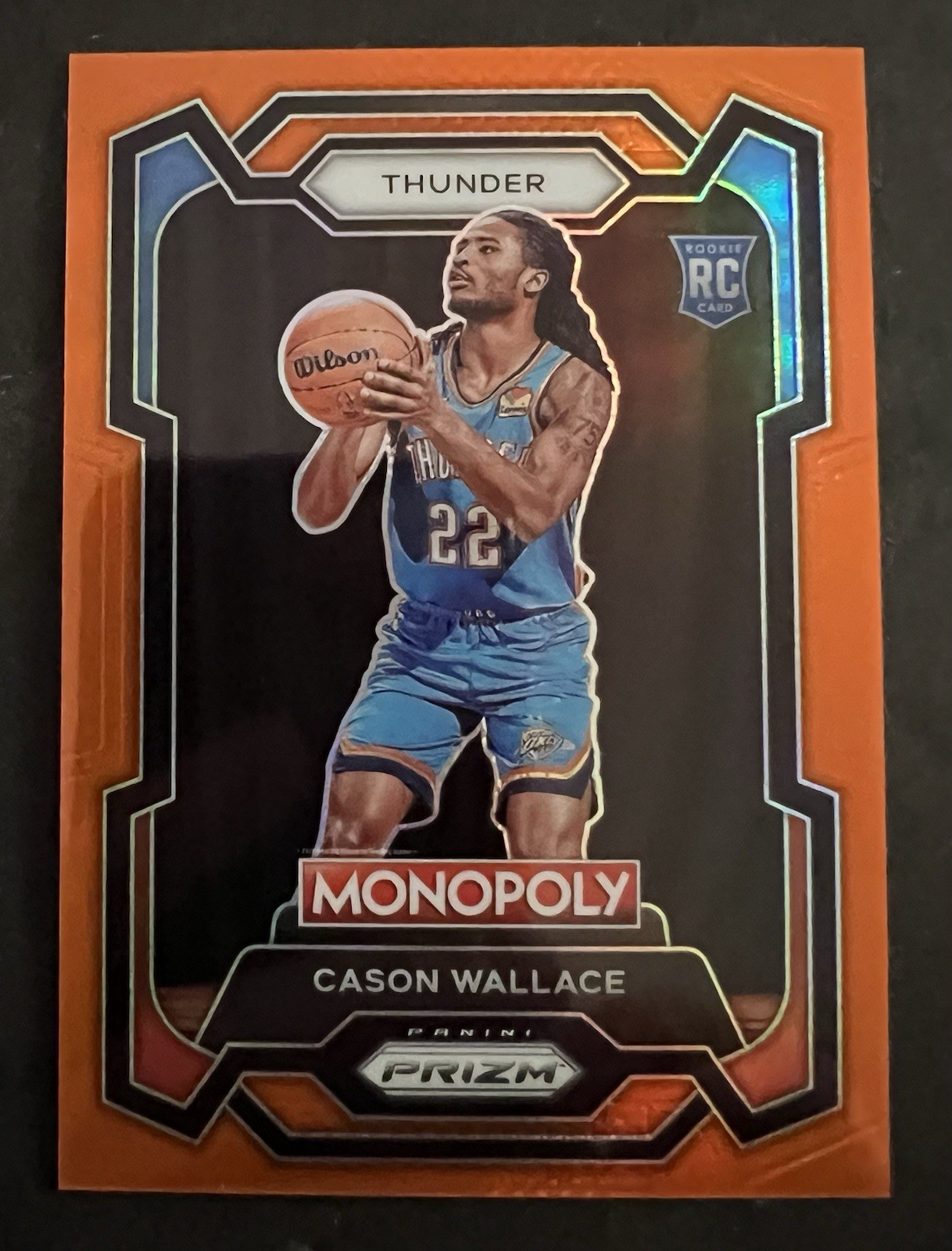 2023-24 Panini Prizm Monopoly - Orange #63 Cason Wallace RC 118/124