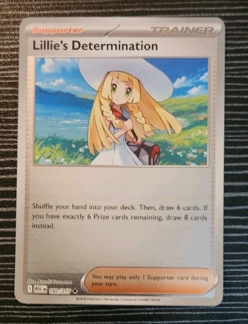 Pokemon- Lillie's Determination 192/217- Ascended Heroes- Reverse Holo Card