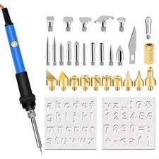 Wood Burning Tips, 28PCS Brass Tips Set Wood Burning Tool