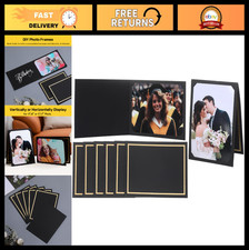 100 Pcs Black Photo Folders for 4x6/5x7 Pictures - Ideal for Events DIY Crafts