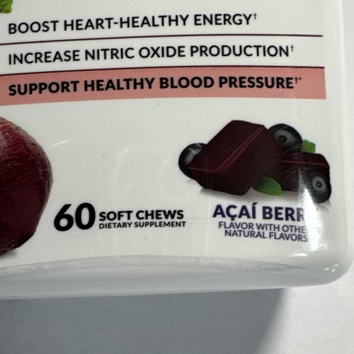 NEW Force Factor Total Beets Blood Pressure Support 60 Acai Berry Chew 11/2026 - Bild 6 von 7