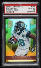 2013 Panini Spectra Rookie Gold 9/10 Ace Sanders #241 PSA 10 GEM MT 4f5