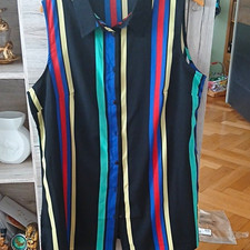 Damen Basic Bluse Gr. L Normalgröße ärmell...