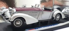 Sun Star 1/18 2402 1939 Horch 855 Roadster Silver Grey/Dark Red
