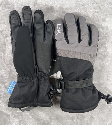MCTi Winter Ski Gloves Mens Medium NWT 3M Thinsulate Waterproof Touchscreen Gray
