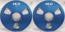 One Pair 10.5'' Blue Akai Tape Reel High Quality Aluminum Take Up Reel