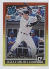 2018 Donruss Optic Rated Rookie Red & Yellow Prizm Nick Delmonico Nicky #59 1u6