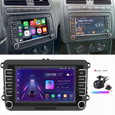 PDC Cam Android 15 64G CarPlay Autoradio Für VW Golf Polo 6R Touran Skoda Jetta