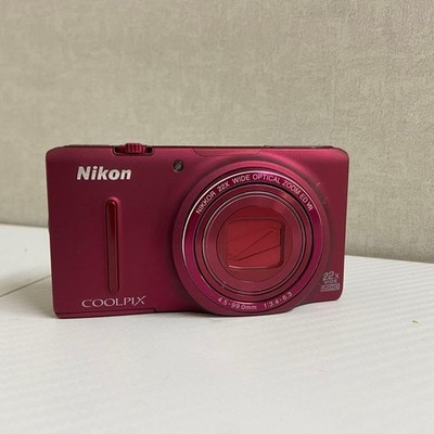 Nikon COOLPIX S9500 Kompakt-Digitalkamera Velvet Red 22-fach Zoom WLAN