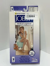 Jobst Thigh High 119576 30-40 mmHg Compression Stockings Lace Band Honey Small
