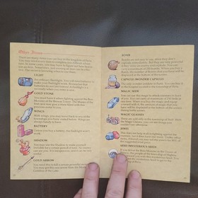 Faria Adventurer's Guide Original Manual Booklet Nintendo NES English(Nexoft)