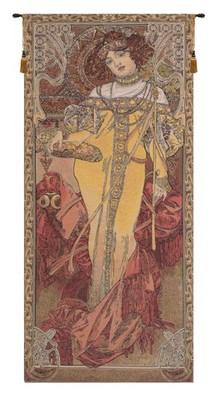 Mucha Autumn European Tapestry Wall Art Hanging For Home Decor (New)