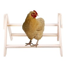 Poultry Chicken Standing Rack Wood Rooster Hen Stand Bird Perch Pet Plaything