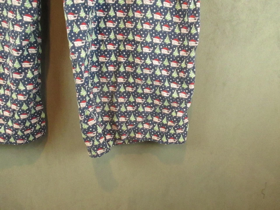 Pantalones de pijama Vineyard Vines para hombre XL azul marino vacaciones Santa ballena estampado algodón salón Foto 4 de 4