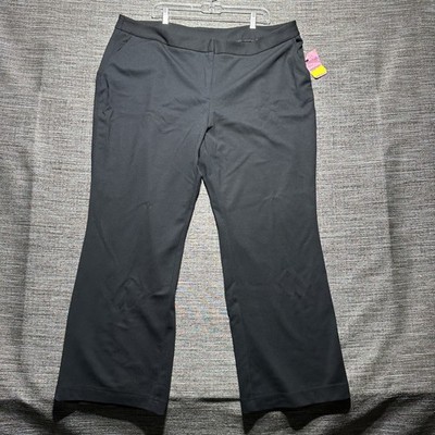 Grace Elements Pants Women's Plus Size 3X Black Maxine G4611W