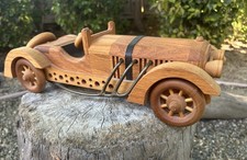 Vintage American Keystone Ltd. Handcrafted Wooden Classic Car Model 1981 Vintage American Keystone Ltd. Handcrafted Wooden Classic Car Model 1981