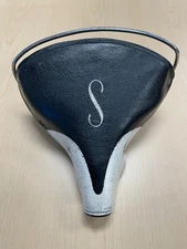 Black Schwinn Mesinger S Seat Saddle 3 Rivets crash rail