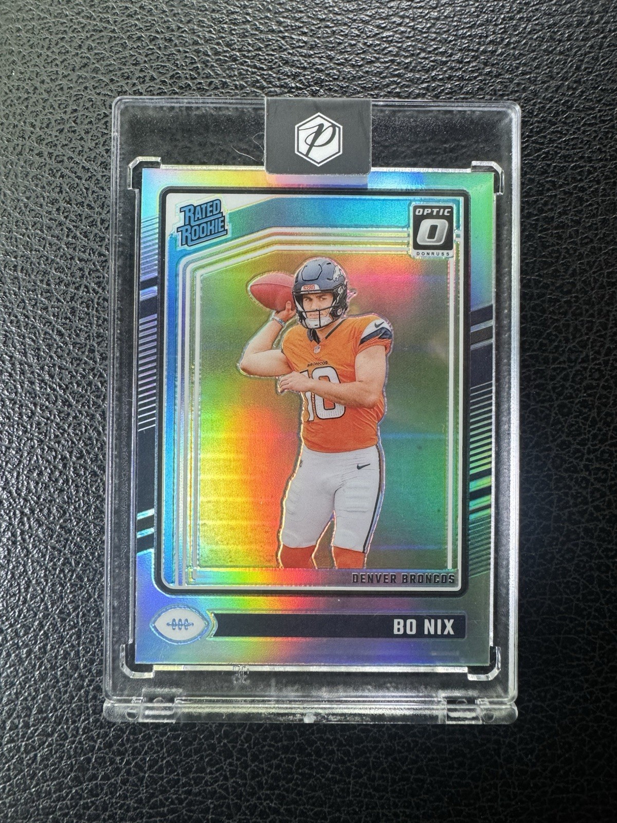 Panini Donruss Optic 2024 Bo Nix Rated Rookie Holo Prizm #209 Broncos