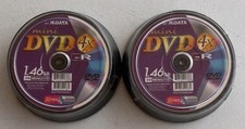 Lot Of 2 RIDATA 4X Mini DVD-R Media Spindle 1.46GB - 10 Pack - NEW Sealed