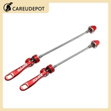 Bicycle Bike Quick Release Axles Skewers Lever Front Rear 150mm 190mm Red