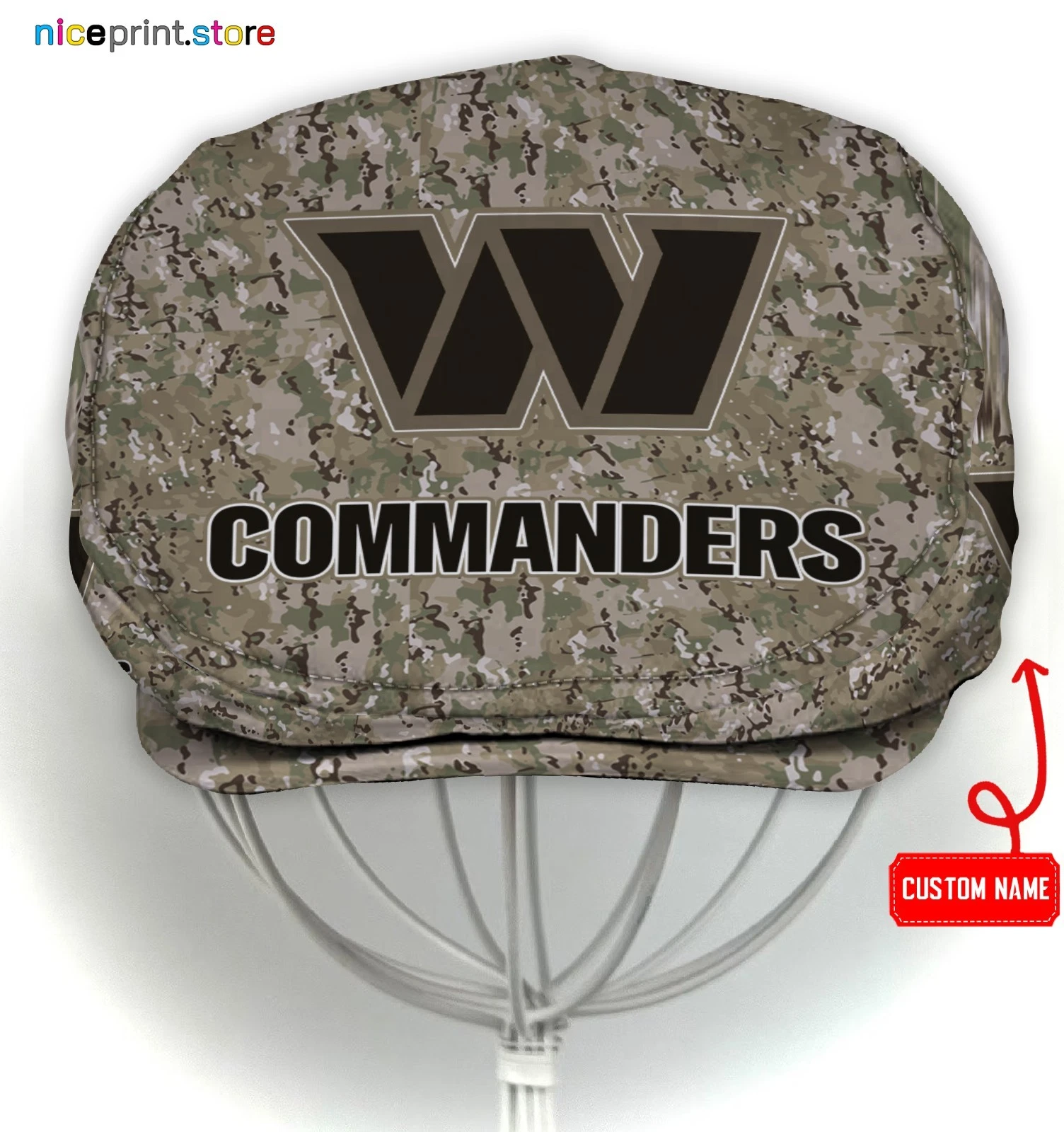 Washington Team Commanders Jeff Cap Commanders Driver Cap football Camo Hat football Flat