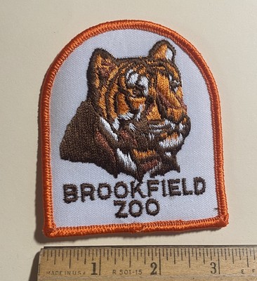 Brookfield Zoo Chicago Zoological Park Tiger Souvenir Embroidered Patch Badge