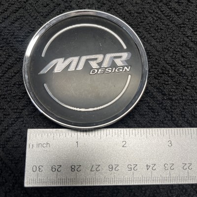 MRR Design 2.75  OD Wheel Rim Center Hub Cap Lug Cover Chrome Black BMW AM1241