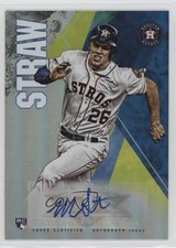 2019 Topps Fire Fire Auto Myles Straw #FA-MS Auto 1cx3