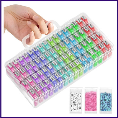 Diamond Painting Storage Containers  Portable Storage Organizer 64 Jars